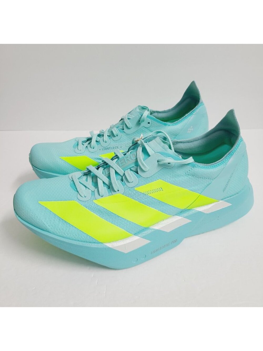 NEW Adidas Adizero Adios Pro 4 Running Shoes JR1251 Size 6 Flash Aqua #1